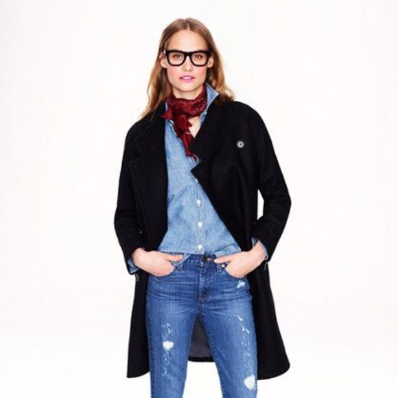 J. Crew Jackets & Blazers - NWOT J. Crew Double Breasted Cocoon Coat Wool/Cashmere Oversized 10